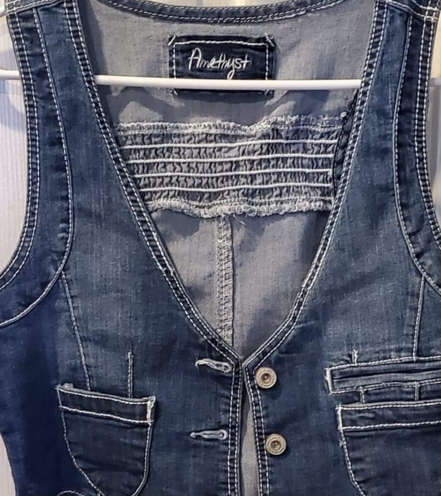 AMETHYST BLUE JEAN LARGE VEST
